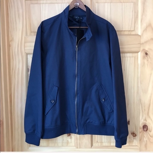 FIVE FOUR Halston Navy jacket men’s size large. NEW! - Picture 2 of 6